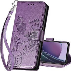 for Motorola Moto G Stylus 5G 2023 Wallet case, Flip Folio Cover with Stand Feature for Women Men, PU Leather Phone Case Fit for Motorola Moto G Stylus 5G 2023 [Rose Gold-Butterfly]