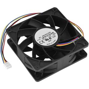 Tosuny Standard Case Fan, Cooling Fan DC 12V 5.0A 7500RPM Ultra Quiet Computer Cooling Fan Replacement 4 Pin Connector for Antminer S7 S9