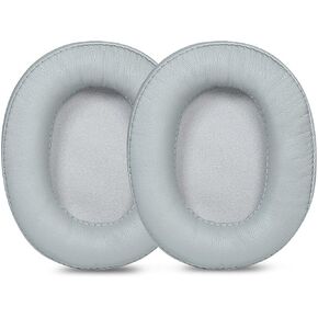 SR50BT Earpads Replacement Protein Leather Ear Pads Cushions Cover Repair Parts Compatible with Audio-Technica ATH-SR50BT Wireless Over-Ear Headphones (Black with Buckle)