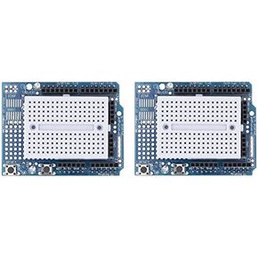 RedTagCanada UNO R3 Proto Shield Prototype Expansion Board with SYB-170 Mini Breadboard Based for Arduino UNO R3 ProtoShield (2 Pieces, Expansion Board with SYB-170 Mini)