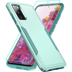 for Galaxy S20 FE 5G Case with Screen Protection: Heavy Duty Protective Shockproof and Scratch Proof Cell Phone case for Samsung Galaxy S20 FE 5G-Black