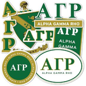 Desert Cactus Alpha Gamma Rho Stickers Sheet Decal Laptop Water Bottle Car 11.38x8.94 Sheet agr Standard (Full - Standard)