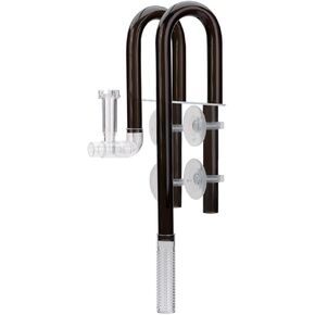 MiOYOOW Aquarium Filtrate Tube, U-Shaped Inflow & Outflow Lily Pipe with 4 Powerful Suction Cups for 12/16 MM Tube