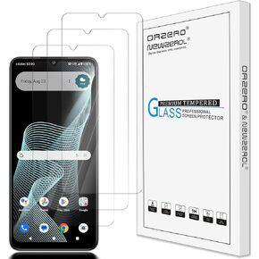 Orzero (3 Pack) Compatible for Cricket Icon 6 Tempered Glass Screen Protector, Protector De Pantalla High Definition Bubble-Free