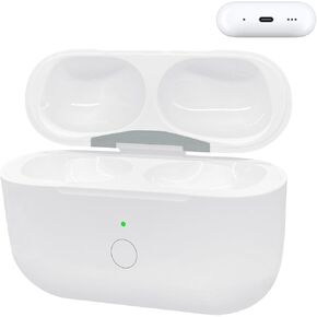 Wireless Charging Case Replacement Only for AirPods Pro 1st and 2nd Generation, Charger Case for Airpod Pro 1 and 2 Replacement, Supporting Bluetooth Pairing & Sync Button, Earbuds Not Included