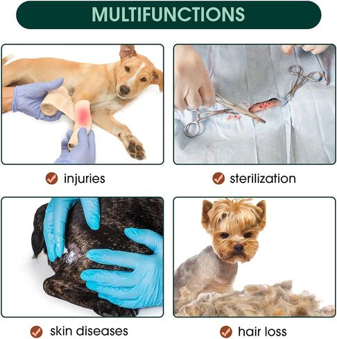 Kuoser Recovery Suit for Dogs Cats After Surgery, Long Sleeve Dog Surgery Recovery Suit, Dog Onesie for Abdominal Wounds Skin Disease, Anti-Licking Pet Surgical Snugly Suit (Purple, M) in Saudi Arabia