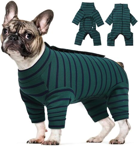 Kuoser Recovery Suit for Dogs Cats After Surgery, Long Sleeve Dog Surgery Recovery Suit, Dog Onesie for Abdominal Wounds Skin Disease, Anti-Licking Pet Surgical Snugly Suit (Purple, M) in Saudi Arabia