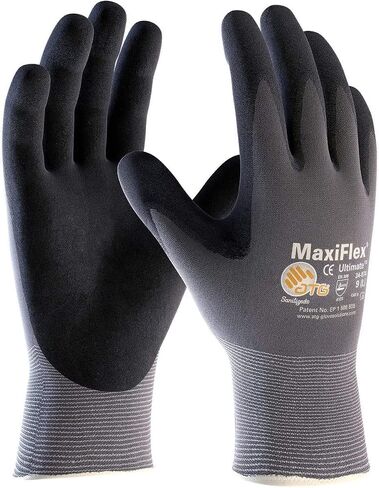 MaxiFlex 34-874 Seamless Knit Nylon Gloves with Nitrile Coated Micro-Foam Grip on Palm and Fingers Cut Resistance Gloves in Saudi Arabia
