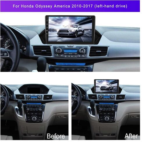 8 Core 4G 64G Carplay راديو ستيريو للسيارة Honda Odyssey 2010-2017، Rimoody Android 13 9 بوصة تعمل باللمس GPS 4G-WiFi Android auto Bluetooth FM DSP-36 Mirror Link 59-UI Themes كاميرا احتياطية in Saudi Arabia