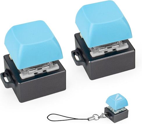 Byhoo 2 PCS Aluminum Alloy Keyboard Fidget, Lightweight Keyboard Clicker Fidget, Silent Mechanical Keycap Fidget Toy for Library & Quietness Place to Relief Stress in Saudi Arabia