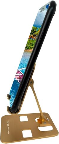 Phone Holder Stand - Lightweight, Foldable, and Durable with Two Adjustable Hinges. Black in Saudi Arabia