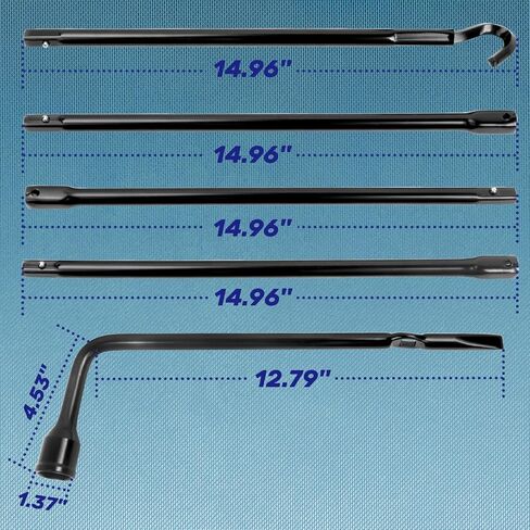 Spare Tire Tool Kit with Spare Tire Jack Handle and Wheel Lug Wrench Compatible with 2004 to 2018 Ford F150 in Saudi Arabia