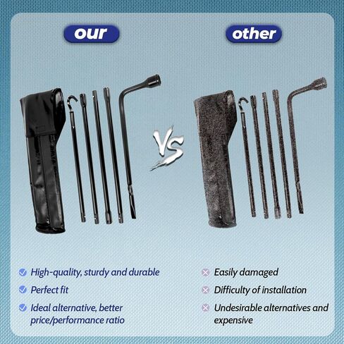 Spare Tire Tool Kit with Spare Tire Jack Handle and Wheel Lug Wrench Compatible with 2004 to 2018 Ford F150 in Saudi Arabia