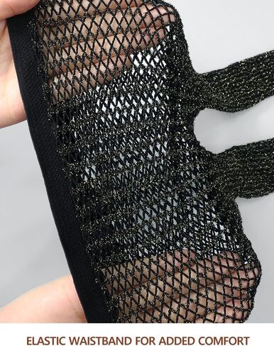 VERO MONTE 4 Styles Women Fishnet Pantyhose 4 Pairs Black Tights Snake Fishnets in Saudi Arabia