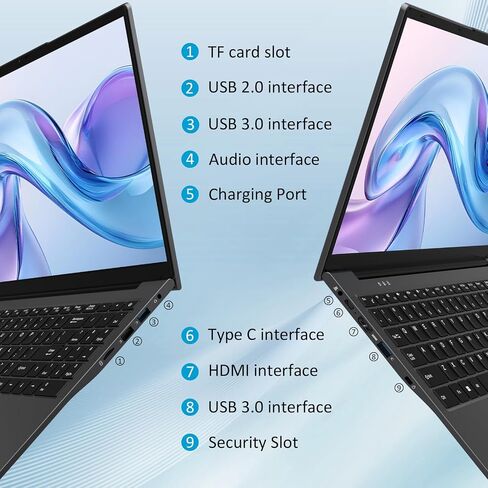 كمبيوتر محمول يعمل بنظام Windows، ذاكرة وصول عشوائي DDR4 سعة 16 جيجابايت، محرك أقراص SSD سعة 1 تيرابايت M.2 PCIe NVMe SSD، وحدة المعالجة المركزية Intel N95 بسرعة 1.7-3.4 جيجاهرتز، شاشة LCD IPS LCD مقاس 15.6 بوصة FHD 180 درجة مع مصراع الخصوصية، لوحة مفاتيح in Saudi Arabia