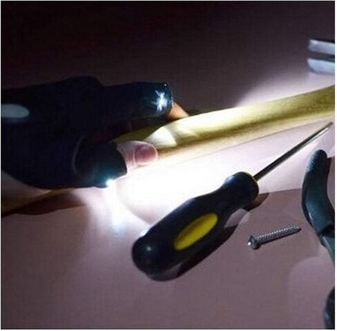 قفازات BlueSunshine بدون أصابع 2 LED لركوب الدراجات، قفاز حزام سحري للإصلاح، والعمل في الأماكن المظلمة، وصيد الأسماك، والتخييم، والمشي لمسافات طويلة والأنشطة الخارجية (زوج واحد: اليسار واليمين) in Kuwait