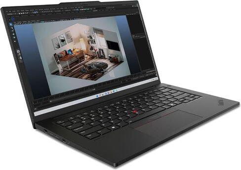 محطة عمل محمولة Lenovo ThinkPad P14s Gen 5 AI تعمل بالطاقة 14.5 IPS WUXGA (Intel Ultra 7-155H، 32GB DDR5، 2TB SSD، RTX 500 Ada 4GB، Backlit KB، بصمة الإصبع، Win 11 Pro) مع موسع منفذ USB DKZ in Saudi Arabia
