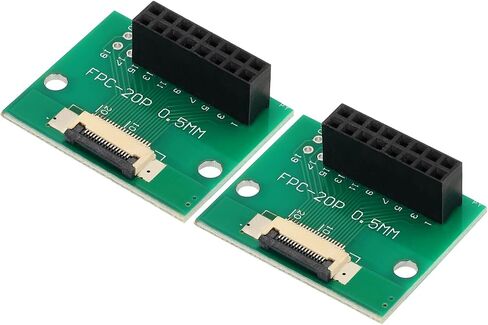 MECCANIXITY 2pcs FFC FPC Connector Board 60 Pins 0.5mm Socket to 2.54mm Double Row Female Header Strip Adapter, PCB Converter Board for LCD TVs/Digital Cameras/Laptops in Kuwait