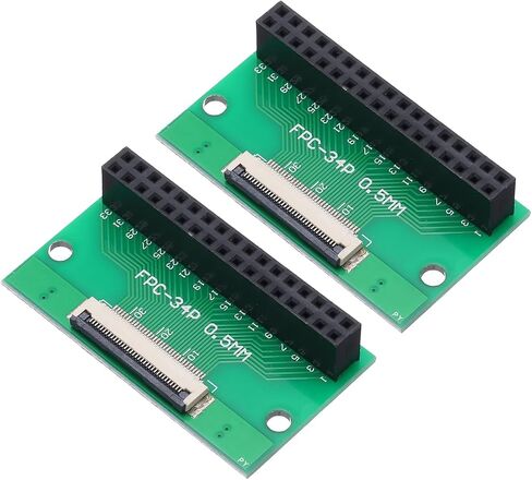 MECCANIXITY 2pcs FFC FPC Connector Board 60 Pins 0.5mm Socket to 2.54mm Double Row Female Header Strip Adapter, PCB Converter Board for LCD TVs/Digital Cameras/Laptops in Kuwait