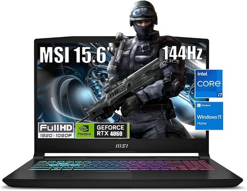 MSI Katana 15.6" Gaming Laptop, Intel Core i7-13620H (Beats i9-12900H, up to 4.9GHz), 144Hz FHD, NVIDIA GeForce RTX 4060, 32GB DDR5 RAM, 2TB SSD, Backlit, Windows 11h, with 5ave Accessories Bundle in Saudi Arabia