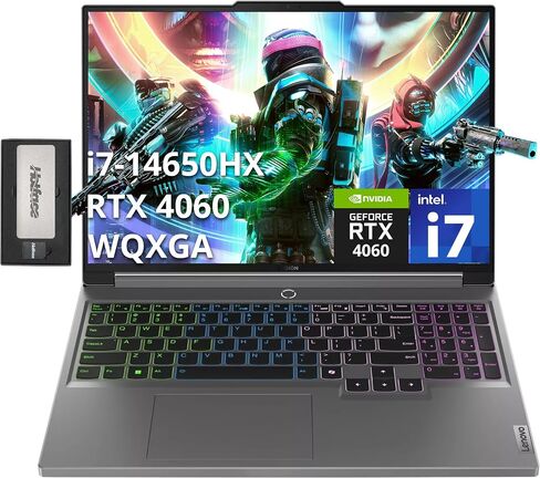 كمبيوتر محمول للألعاب Lenovo Legion Pro 5i Gen 8 مقاس 16 بوصة (موديل 2023) - Intel Core i7-13700HX 16C، NVIDIA GeForce RTX 4070، ذاكرة الوصول العشوائي 16 جيجابايت، 1 تيرابايت M.2 NVMe SSD، 16.0 بوصة IPS QHD+ 500 nits 240 هرتز، Windows 11 Home ، أونيكس جرا in Saudi Arabia
