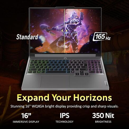 كمبيوتر محمول للألعاب Lenovo Legion Pro 5i Gen 8 مقاس 16 بوصة (موديل 2023) - Intel Core i7-13700HX 16C، NVIDIA GeForce RTX 4070، ذاكرة الوصول العشوائي 16 جيجابايت، 1 تيرابايت M.2 NVMe SSD، 16.0 بوصة IPS QHD+ 500 nits 240 هرتز، Windows 11 Home ، أونيكس جرا in Saudi Arabia