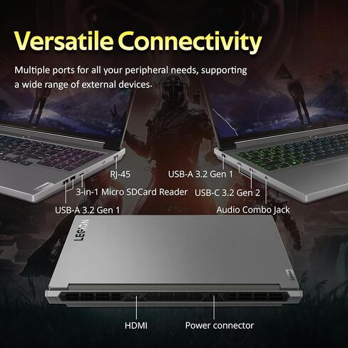 كمبيوتر محمول للألعاب Lenovo Legion Pro 5i Gen 8 مقاس 16 بوصة (موديل 2023) - Intel Core i7-13700HX 16C، NVIDIA GeForce RTX 4070، ذاكرة الوصول العشوائي 16 جيجابايت، 1 تيرابايت M.2 NVMe SSD، 16.0 بوصة IPS QHD+ 500 nits 240 هرتز، Windows 11 Home ، أونيكس جرا in Saudi Arabia