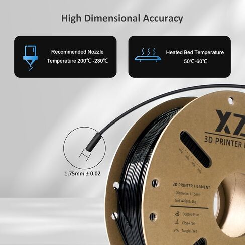 خيوط PLA الحريرية 1.75 مم، حرير وردي لامع خالٍ من الانسداد، بكرة 1 كجم (2.2 رطل)، دقة الأبعاد +/- 0.03 مم in Kuwait