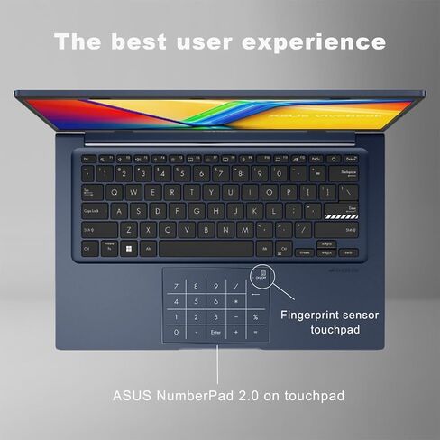 ASUS Vivobook 14" FHD Laptop for Students and Business, Intel 12th Gen Core i3-1215U, Intel Iris Xe Graphics, 720p Webcam, Fingerprint, Wi-Fi 6E, Win11 Home, w/HDMI (16GB RAM |512GB SSD +HDMI) in Saudi Arabia