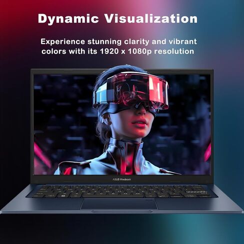 ASUS Vivobook 14" FHD Laptop for Students and Business, Intel 12th Gen Core i3-1215U, Intel Iris Xe Graphics, 720p Webcam, Fingerprint, Wi-Fi 6E, Win11 Home, w/HDMI (16GB RAM |512GB SSD +HDMI) in Saudi Arabia