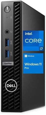 كمبيوتر مكتبي Dell OptiPlex 7010 Micro Form Factor، الجيل الثالث عشر Intel Core i7-13700T Hexadeca-core (16 Core حتى 4.8 جيجا هرتز)، Intel UHD Graphics، 64 جيجا DDR4 SDRAM، 4 تيرابايت PCIe SSD، Windows 11 Pro، أسود in Saudi Arabia