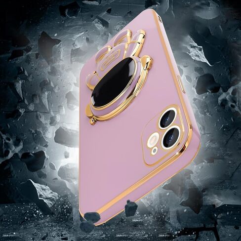 Compatible with iPhone 11 Case Cute 3D Astronaut Stand Design Camera Protection Shockproof Soft Back Cover for Apple iPhone 11 Phone Case Purple in Kuwait