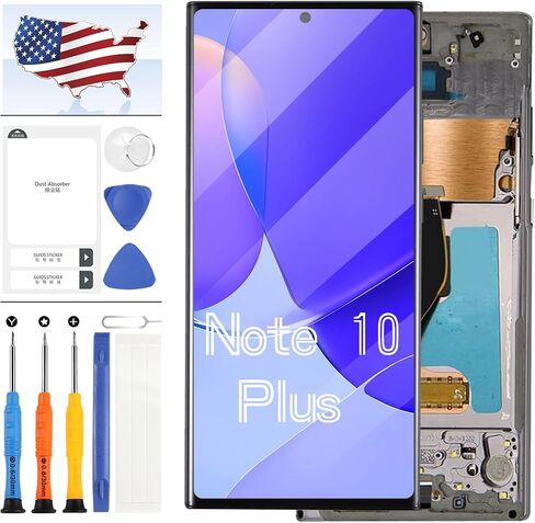 OLED for Samsung Galaxy Note 10 Plus Screen Replacement kit for N975 N975U N975W SM-N975F SM-N975/DS SM-N975F/DS LCD Display Touch Screen Digitizer Assembly Replacement Repair Parts(Blue with Frame) in Saudi Arabia