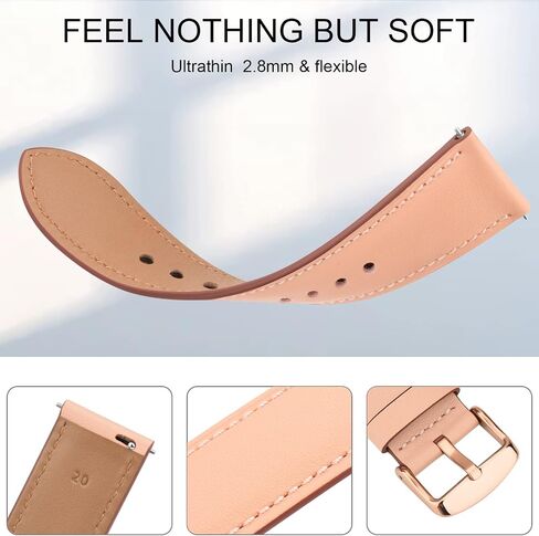 Leather Bands Compatible with IDW13,IDW16,IDW19 Smartwatch Bands, 22mm Soft Genuine Leather Replacement Strap for Fitpolo IDW13/Woneligo W13 Smartwatch Bands,ENOMIR/TOOBUR/MILOUZ/Gydom/Faweio/Veryfit IDW19 Smartwatch Bands in Saudi Arabia