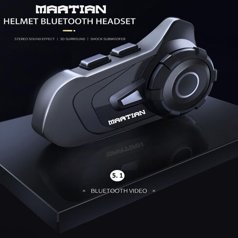 Martian Motocycle Helmet Bluetooth Headset Wireless IP67 Waterproof Moto Biking & Skiiing/BT-S2 /1000M Intercom/2 in 1 Microphone/2 Riders Intercom/ in Saudi Arabia