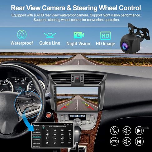 2+64GB Android 13 Car Stereo for Nissan Sentra Radio 2013 2014 2015 with Wireless CarPlay Android Auto 10.1" Touch Screen Bluetooth Car Radio with GPS Navigation HiFi Audio WiFi FM AHD Backup Camera in Saudi Arabia
