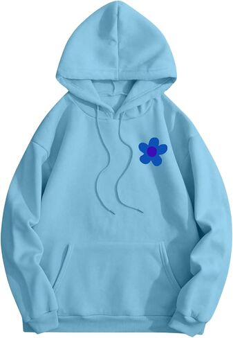 SOLY HUX Women's Letter Graphic Oversized Hoodies Aesthetic Hooded Sweatshirt Pullover Fall Clothes in Saudi Arabia