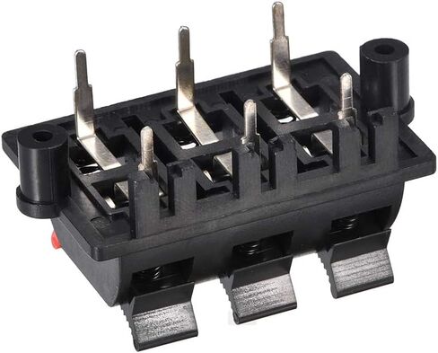 uxcell 2 Row 8 Way Spring Speaker Terminal Clip Push Release Connector Cable Terminals Strip Block WP8-03 in Saudi Arabia