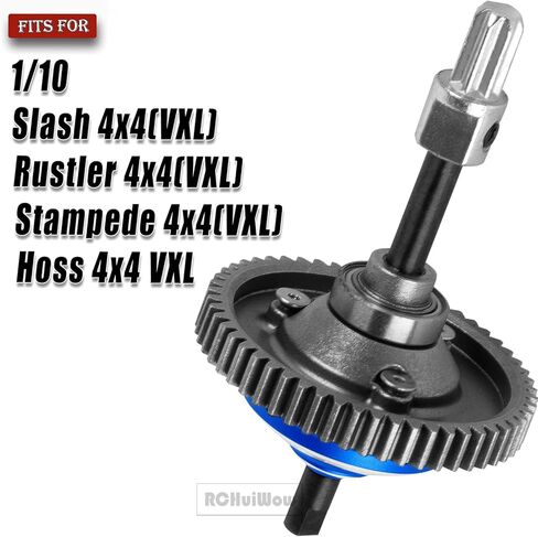 RC 54T Center Diff Gear Upgrades Part for 1/10 Slash 4x4,Slash 4x4 VXL,Rustler 4x4,Rustler 4x4 VXL,Stampede 4x4,Stampede 4x4 VXL,Hoss 4x4 VXL,Metal 54T Gear Slipper Clutch,Titanium in Kuwait