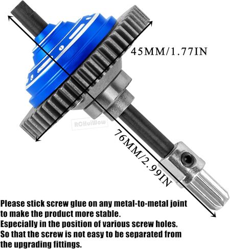 RC 54T Center Diff Gear Upgrades Part for 1/10 Slash 4x4,Slash 4x4 VXL,Rustler 4x4,Rustler 4x4 VXL,Stampede 4x4,Stampede 4x4 VXL,Hoss 4x4 VXL,Metal 54T Gear Slipper Clutch,Titanium in Kuwait