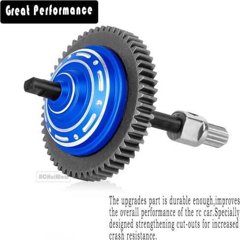 RC 54T Center Diff Gear Upgrades Part for 1/10 Slash 4x4,Slash 4x4 VXL,Rustler 4x4,Rustler 4x4 VXL,Stampede 4x4,Stampede 4x4 VXL,Hoss 4x4 VXL,Metal 54T Gear Slipper Clutch,Titanium in Kuwait