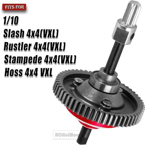 RC 54T Center Diff Gear Upgrades Part for 1/10 Slash 4x4,Slash 4x4 VXL,Rustler 4x4,Rustler 4x4 VXL,Stampede 4x4,Stampede 4x4 VXL,Hoss 4x4 VXL,Metal 54T Gear Slipper Clutch,Titanium in Saudi Arabia