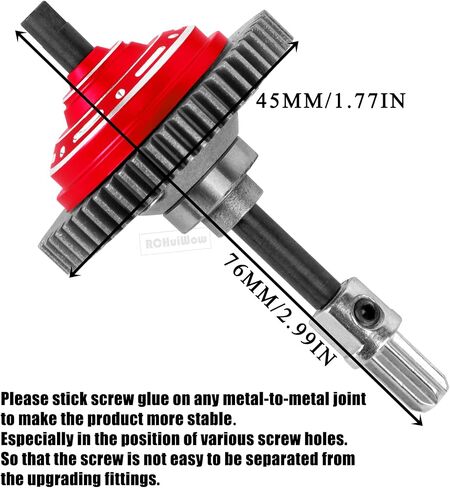 RC 54T Center Diff Gear Upgrades Part for 1/10 Slash 4x4,Slash 4x4 VXL,Rustler 4x4,Rustler 4x4 VXL,Stampede 4x4,Stampede 4x4 VXL,Hoss 4x4 VXL,Metal 54T Gear Slipper Clutch,Titanium in Saudi Arabia