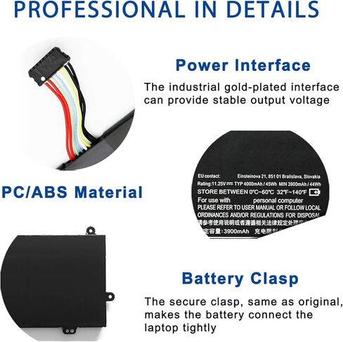 استبدال بطارية الكمبيوتر المحمول L15M3PB2 لجهاز Winbook N22 N23 100E Winbook 1st Gen Series Notebook 5B10K90780 L15C3PB0 5B10K90783 11.25V 45Wh 4000mAh in Kuwait