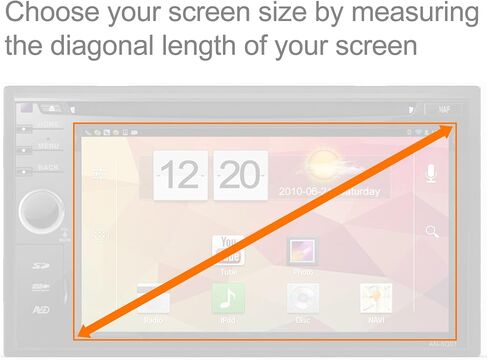 BoxWave Screen Protector Compatible with Honda 2018 Fit Display (7 in) - ClearTouch Crystal (2-Pack), HD Film Skin - Shields from Scratches for Honda 2018 Fit Display (7 in) in Saudi Arabia
