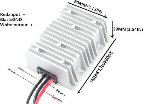 Waterproof DC-DC Convert 12V 24V 36V (8-40V) Step Down to 6V 40A 240W Buck Power Converter Power Supply for Auto Car Truck Vehicle Boat Solar System etc.(6V 40A 240W) in Saudi Arabia