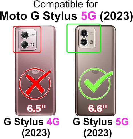 for Motorola Moto G Stylus 5G 2023 Wallet case, Flip Folio Cover with Stand Feature for Women Men, PU Leather Phone Case Fit for Motorola Moto G Stylus 5G 2023 [Rose Gold-Butterfly] in Saudi Arabia