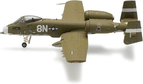 Herpa Military Model Airplane, U.S. Air Force Fairchild A-10A Thunderbolt II -, Eielsen Air Base, “Exercise Cool Snow Hog", Scale 1:200 - Collectible Airplane Model, Army Aircraft Made of Metal in Saudi Arabia