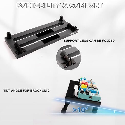 Ghost Fire Guitar Pedal Board Aluminum Alloy 1.76lb Super light Effect Pedalboard 19.8''x11.5'' with Carry Bag,SPL-04 and Power Supply GS10-SE in Kuwait