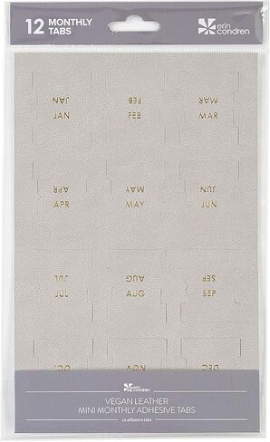 Erin Condren Monthly Adhesive Tabs, 12 Months of Adhesive Tabs for Yearly Planning, Use Them to Tab Undated Planners and Add a Pop of Color in Saudi Arabia